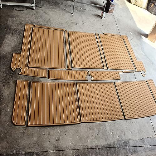 Valman Boat EVA Faux Teak Decking Floor Pad Mat for 1987 Bayliner 4550 - Color Options Available