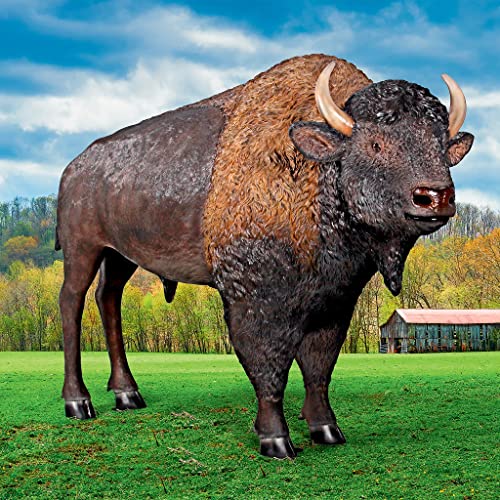 Design Toscano Large Scale Buffalo of The Great Plains Statue Full Color