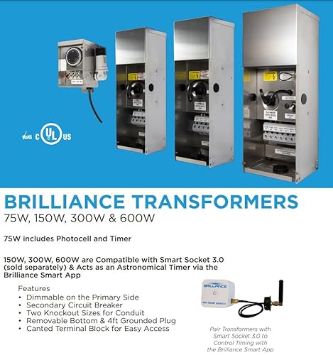SPW Brilliance BRI-XFORMER-600 Low Voltage 600 Watt Multi-Tap Transformer Stainless Steel