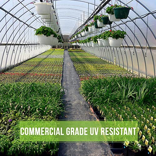 Grow1 Clear Woven Greenhouse Plastic Film UV Cover 9 Mil Thick 50' x 150'