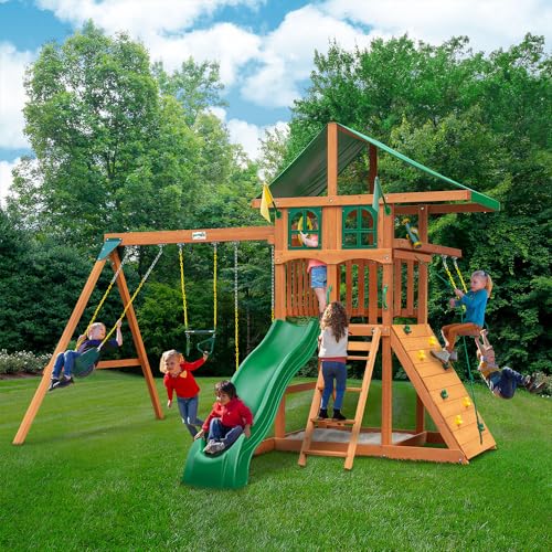 Gorilla Playsets Avalon Treehouse Wooden Swing Set Cedar