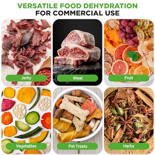 NutriChef 30 Layer Commercial Food Dehydrator Machine Silver