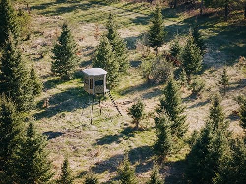 MUDDY Bull XL Box Blind Steel Wall Construction Cracked Mud Camo Multi