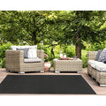 Liora Manne Calais Indoor/Outdoor Area Rug - Durable Power Loomed Casual Texture Solid Charcoal (5' x 7'6")