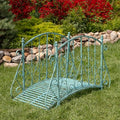 Zaer Ltd. Metal Garden Bridge Paris-1968 Cobalt Blue