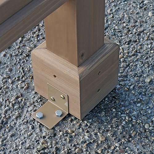 Yardistry Backyard Arbor Large Mocha Brown
