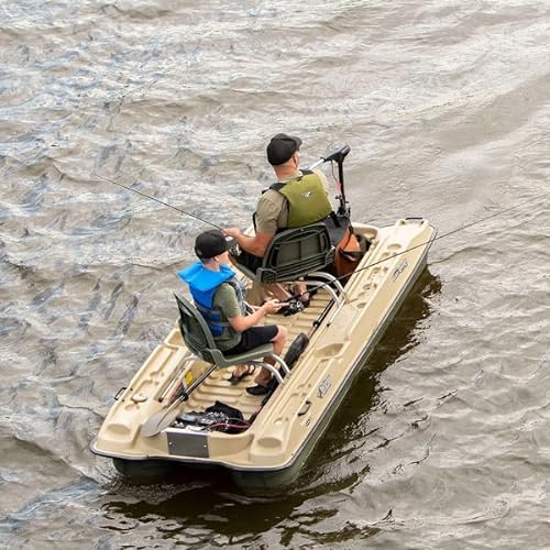 Pelican Bass Raider 10E Angler Fishing Boat 10.2 ft Khaki Beige