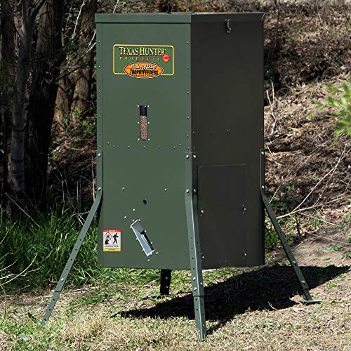 Texas Hunter Products Directional Fish Feeder 175 lb Capacity Hunter Green