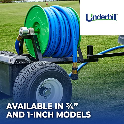 Underhill Heavy-Duty Hose Reel Trailer Cart Holder Caddy for Golfing Greens, Holds 150 Feet of ¾ Inch Hose