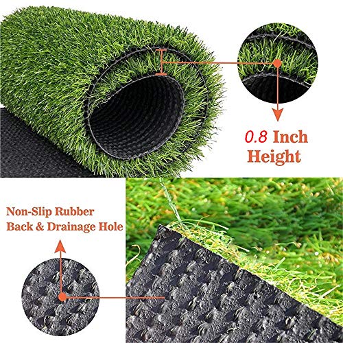 Sigetree Realistic Artificial Grass Turf Green 10FT X 57FT