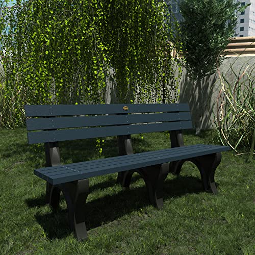 Highwood Sequoia Professional Aurora Park Bench 6 ft Federal Blue