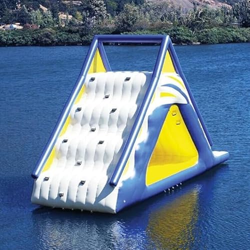 BOZHOUYUPIN Inflatable Floating Water Trampoline Park Triangle Water Slide
