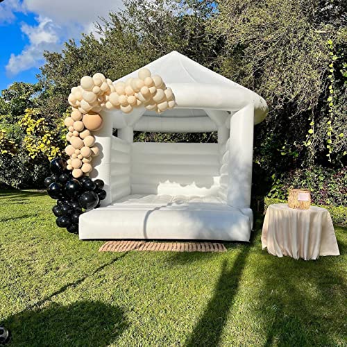 Generic Inflatable White Bounce House 13x13x10ft with Blower
