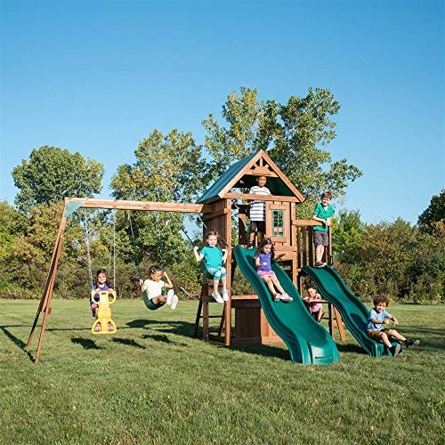 Swing-N-Slide Willows Peak Deluxe Wood Swing Set