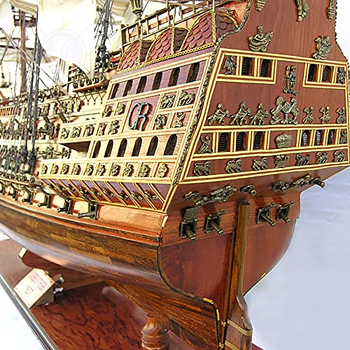 Old Modern Handicrafts HMS Sovereign of The Seas XL Model with Display Case Multicolor