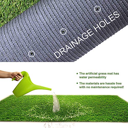 Petgrow Synthetic Artificial Grass Turf Lawn 8ft x 70ft Green