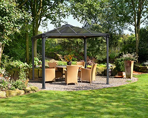 Palram Canopia Palermo 3000 10x10 Gazebo Gray