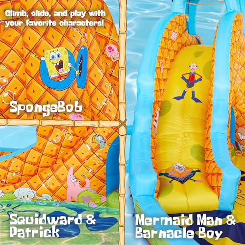 SUNNY & FUN Spongebob Slide ‘N Spray Inflatable Water Slide Park