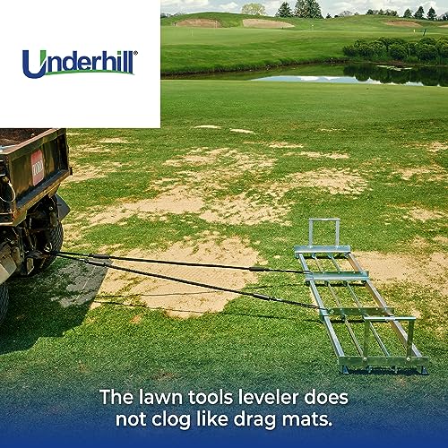 Underhill 72 Inch Lawn Spreader Metal Stainless Steel Steel