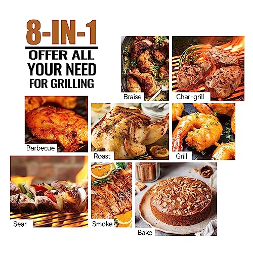 Z GRILLS Pellet Grill Smoker with PID 2.0 Controller, LCD Screen, 2 Meat Probes, 697 sq in Cooking Area, Huge Storage Cabinet, Rain Cover Bronze