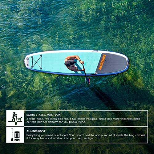 MISSION Zen Inflatable Stand Up Paddle Board iSUP 11'5" x 34" x 6