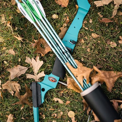GENESIS Archery Compound Bow Adjustable Draw Length 15"-30" & Weight 10-20 lbs Right-Handed Blue