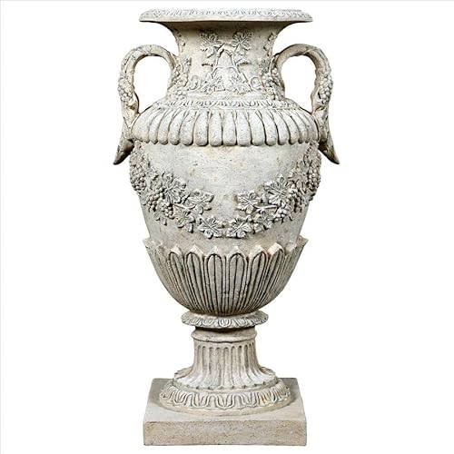 Design Toscano Wine Harvest Oviform Architectural Garden Urn Roman Stone