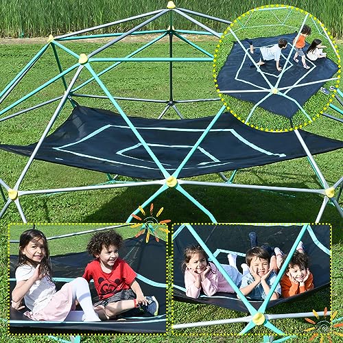 KOZYSPHERE 13ft Geometric Dome Climber Play Center Green/Grey