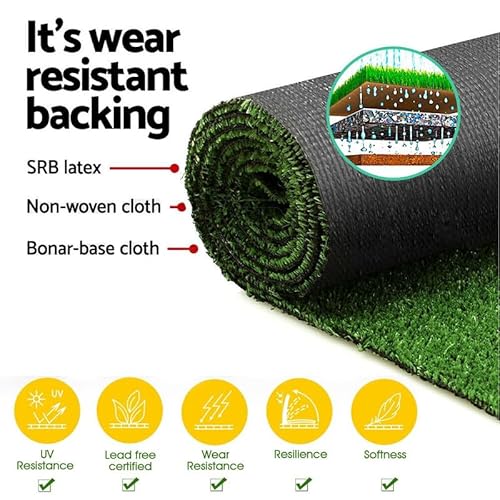Conscience Trading Artificial Grass Turf Rug 8FTx75FT Green