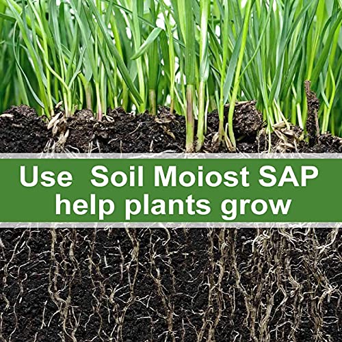 SOIL MOIST SAP Super Absorbent Polymer Garden and Lawn Soil Treatment White