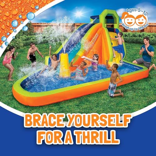 BANZAI Gushing Geyser Inflatable Water Park Multicolor