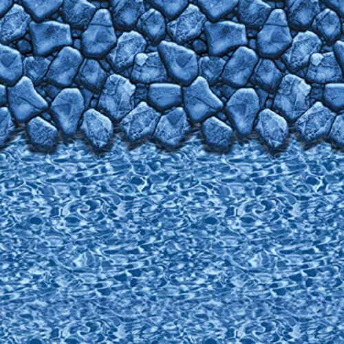 Smartline Boulder Swirl Oval Pool Liner UniBead 54-Inch 25 Gauge