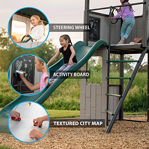 Lifetime Adventure Clubhouse Swing Set Brown/Green