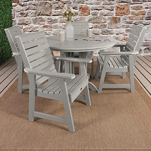 Highwood Weatherly 5-Piece Round Dining Set Harbor Gray