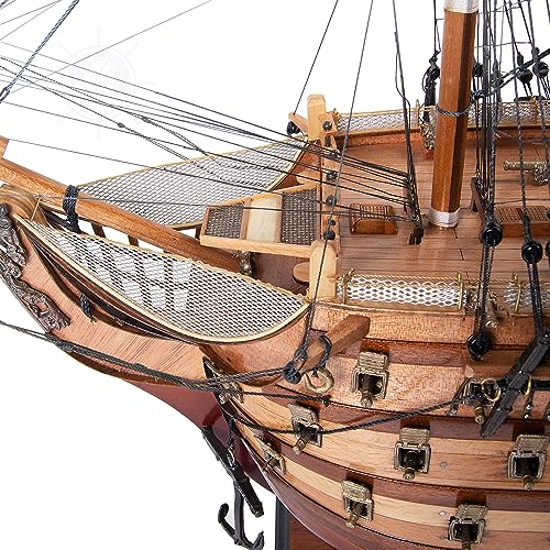 Old Modern Handicrafts Exclusive Edition HMS Victory Collectible Natural Wood
