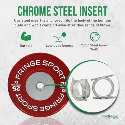 Fringe Sport Olympic Bumper Weight Plates - Kilogram Colored Competition Plates