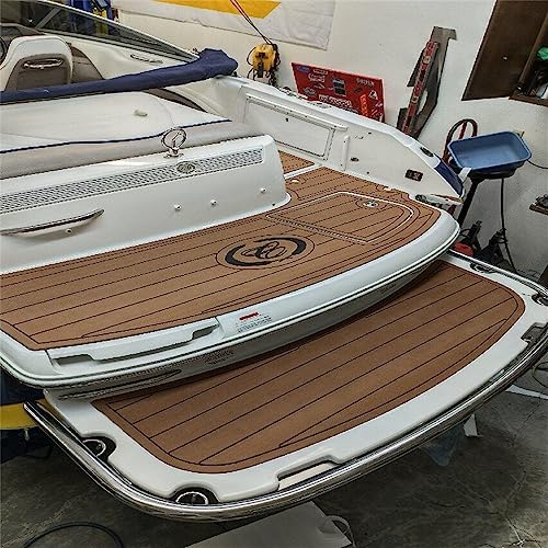 Zomanon Boat EVA Faux Teak Decking Floor Mat for 2002 Cobalt 246 Swim Platform - Color Options Available
