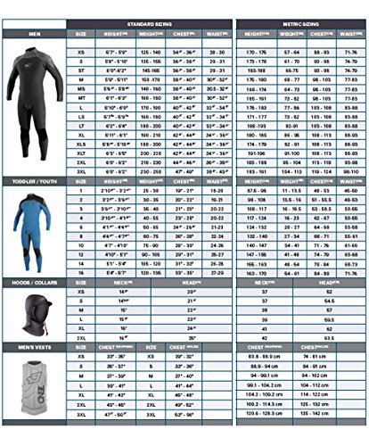 O'NEILL Men's PsychoFreak 4.5/3.5mm Wetsuit Z.E.N. Zip Black X-Large