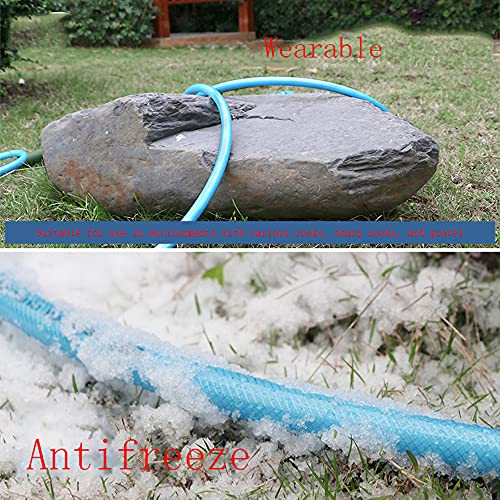 C/H PVC Garden Fiber Braided Water Hose Pipe 30M Blue