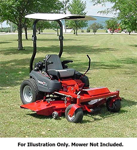 TUFF TOP XLR-52 Canopy for Tractors and Mowers, High-Density Thermoplastic, Sun & UV Protection, 48" x 52", Orange