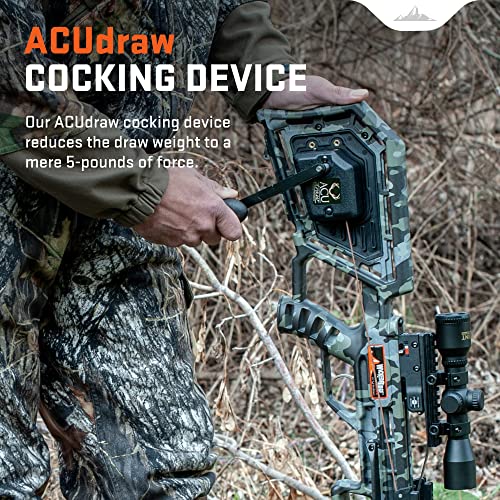 Wicked Ridge NXT 400 Hunting Crossbow Package with ACUdraw and Pro-View Scope Peak Camo