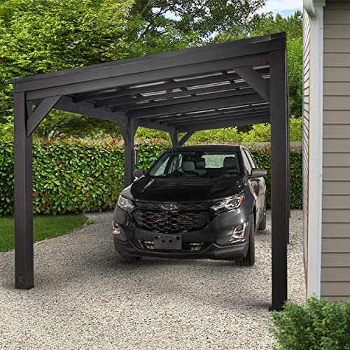 Backyard Discovery Stonebridge 20' x 9.5' Galvanized Steel Outdoor Gazebo Pavilion Black