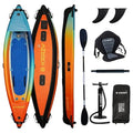 Bkrazy High Pressure Inflatable Kayak 1 Person Complete Package Azur 11.5''