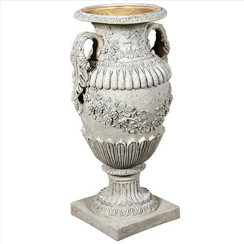 Design Toscano Wine Harvest Oviform Architectural Garden Urn Roman Stone