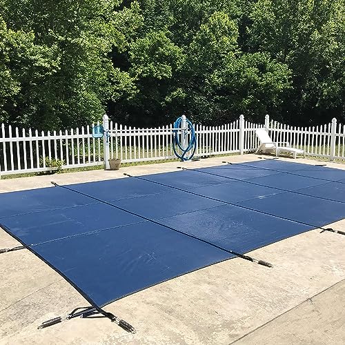 WaterWarden Inground Pool Safety Cover 20' x 50' Blue Mesh