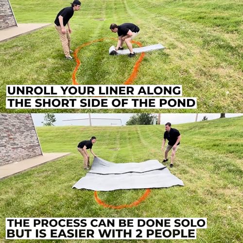 LifeGuard Pond Liner 40 ft. x 40 ft. 45 Mil EPDM Rubber Black