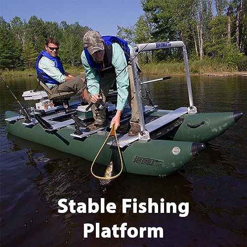 Sea Eagle 375fc FoldCat Inflatable Fishing Boat Deluxe Package Green