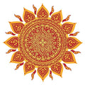 Custom Mosaics, Inc. Boundless Energy Mandala Porcelain Pool Mosaic 23"x23