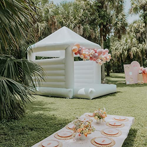 Generic Inflatable White Bounce House 13x13x10ft with Blower