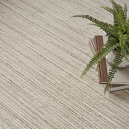 Nourison Andes Scandinavian Area Rug 7'10" x 9'10" Ivory Grey